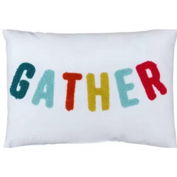 Gather Pillows - Perfect for Fall Holidays Thanksgiving Christmas - 3 Pack NEW - Picture 3 of 3